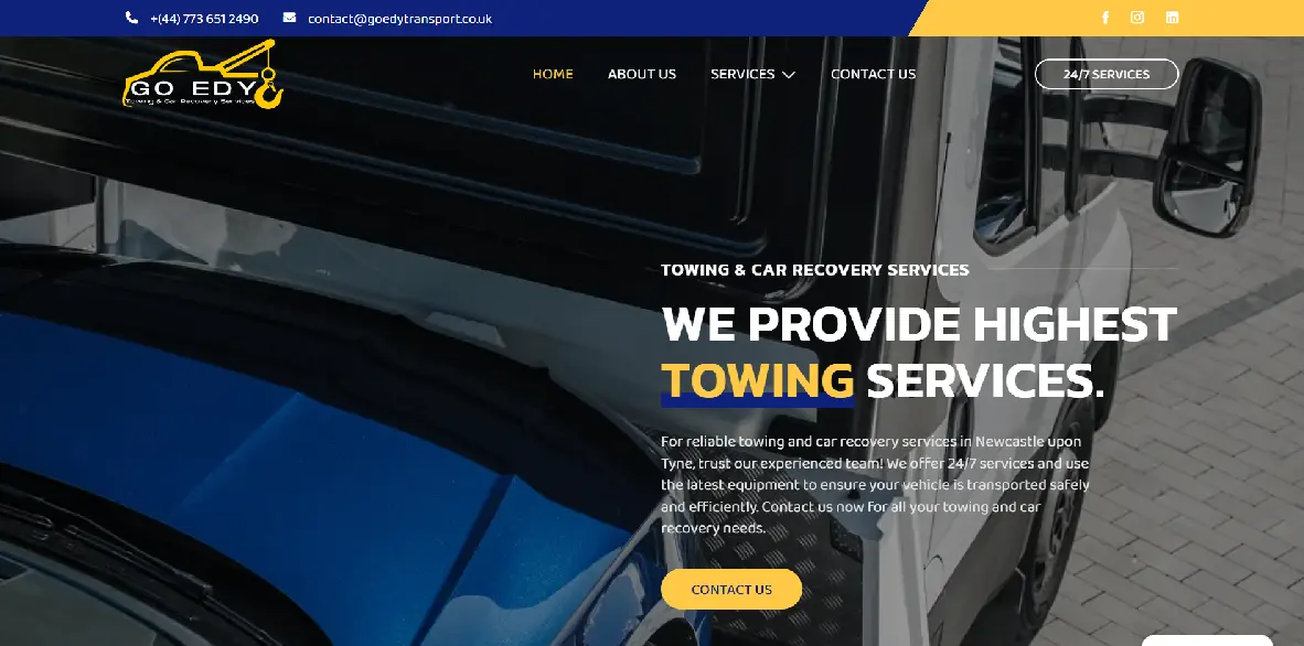GoEdy Transport website design
