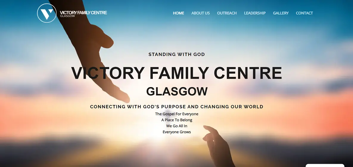 Victory Family Centre Glasgow website
