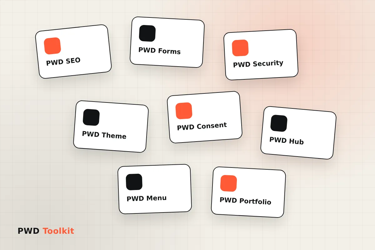 Premium Web Design plugins: PWD SEO, Forms, Security, Theme, Consent and more